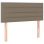 Cabecero con LED de tela gris taupe 100x5x78/88 cm de vidaXL, Cabeceros y pies de cama - Ref: Foro24-3121746, Precio: 51,67 €...