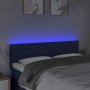 Blue fabric LED headboard 144x5x78/88 cm by vidaXL, Headboards and footboards - Ref: Foro24-3121756, Price: 63,20 €, Discount: %