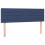 Blue fabric LED headboard 144x5x78/88 cm by vidaXL, Headboards and footboards - Ref: Foro24-3121756, Price: 63,20 €, Discount: %