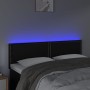 Headboard with LED lights black synthetic leather 144x5x78/88 cm by vidaXL, Headboards and footboards - Ref: Foro24-3121562, ...