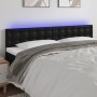 Headboard with LED black synthetic leather 200x5x78/88 cm by vidaXL, Headboards and footboards - Ref: Foro24-3121720, Price: ...