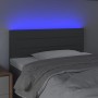 Kopfteil mit LED aus dunkelgrauem Stoff 90x5x78/88 cm von vidaXL, Kopf- und Fußteile - Ref: Foro24-3121735, Preis: 50,28 €, R...