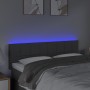 Dunkelgraues Stoffkopfteil mit LED 144x5x78/88 cm von vidaXL, Kopf- und Fußteile - Ref: Foro24-3121611, Preis: 63,72 €, Rabat...