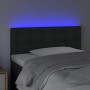 Cabecero con LED cuero sintético negro 90x5x78/88 cm de vidaXL, Cabeceros y pies de cama - Ref: Foro24-3121690, Precio: 52,15...