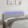 Hellgraues Stoffkopfteil mit LED 144x5x78/88 cm von vidaXL, Kopf- und Fußteile - Ref: Foro24-3121750, Preis: 63,15 €, Rabatt: %