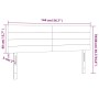 Cabecero con LED de tela gris claro 144x5x78/88 cm de vidaXL, Cabeceros y pies de cama - Ref: Foro24-3121750, Precio: 63,13 €...