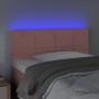 Pink velvet headboard with LED 100x5x78/88 cm by vidaXL, Headboards and footboards - Ref: Foro24-3121659, Price: 50,99 €, Dis...