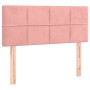 Pink velvet headboard with LED 100x5x78/88 cm by vidaXL, Headboards and footboards - Ref: Foro24-3121659, Price: 50,99 €, Dis...