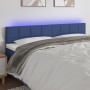 Cabecero con LED de tela azul 160x5x78/88 cm de vidaXL, Cabeceros y pies de cama - Ref: Foro24-3121624, Precio: 66,19 €, Desc...