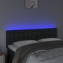 Headboard with LED lights black synthetic leather 144x5x78/88 cm by vidaXL, Headboards and footboards - Ref: Foro24-3121702, ...