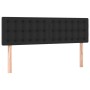 Headboard with LED lights black synthetic leather 144x5x78/88 cm by vidaXL, Headboards and footboards - Ref: Foro24-3121702, ...