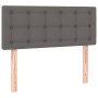 Headboard with LED gray synthetic leather 80x5x78/88 cm by vidaXL, Headboards and footboards - Ref: Foro24-3121688, Price: 49...