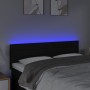 Kopfteil aus schwarzem Stoff mit LED 144x5x78/88 cm von vidaXL, Kopf- und Fußteile - Ref: Foro24-3121752, Preis: 63,22 €, Rab...