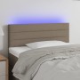 Kopfteil mit LED aus taupegrauem Stoff 90x5x78/88 cm von vidaXL, Kopf- und Fußteile - Ref: Foro24-3121738, Preis: 50,24 €, Ra...