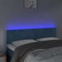 Dark brown velvet LED headboard 144x5x78/88 cm by vidaXL, Headboards and footboards - Ref: Foro24-3121664, Price: 63,33 €, Di...