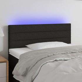 Black fabric headboard with LED 80x5x78/88 cm by vidaXL, Headboards and footboards - Ref: Foro24-3121728, Price: 40,76 €, Dis...