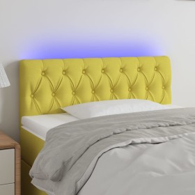 Headboard with LED in green fabric 90x7x78/88 cm by vidaXL, Headboards and footboards - Ref: Foro24-3121937, Price: 40,34 €, ...