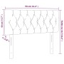 Kopfteil aus schwarzem Stoff mit LED 90x7x78/88 cm von vidaXL, Kopf- und Fußteile - Ref: Foro24-3121932, Preis: 58,93 €, Raba...