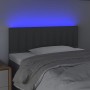 Headboard with LED in dark gray fabric 90x5x78/88 cm by vidaXL, Headboards and footboards - Ref: Foro24-3121833, Price: 49,92...