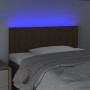 Headboard with LED in dark brown fabric 100x5x78/88 cm by vidaXL, Headboards and footboards - Ref: Foro24-3121843, Price: 42,...