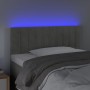 Hellgraues Samtkopfteil mit LED 100x5x78/88 cm von vidaXL, Kopf- und Fußteile - Ref: Foro24-3121892, Preis: 51,26 €, Rabatt: %