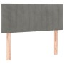 Light gray velvet headboard with LED 100x5x78/88 cm by vidaXL, Headboards and footboards - Ref: Foro24-3121892, Price: 51,29 ...