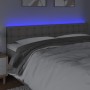 Headboard with LED gray synthetic leather 200x5x78/88 cm by vidaXL, Headboards and footboards - Ref: Foro24-3121724, Price: 8...