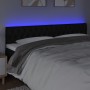 Cabecero con LED de tela negro 200x7x78/88 cm de vidaXL, Cabeceros y pies de cama - Ref: Foro24-3121972, Precio: 78,47 €, Des...