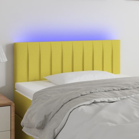 Kopfteil mit LED aus grünem Stoff 90x5x78/88 cm von vidaXL, Kopf- und Fußteile - Ref: Foro24-3121839, Preis: 41,89 €, Rabatt: %