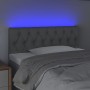 Light gray fabric headboard with LED 100x7x78/88 cm by vidaXL, Headboards and footboards - Ref: Foro24-3121938, Price: 54,87 ...