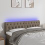 Headboard with LED in taupe gray fabric 160x7x78/88 cm by vidaXL, Headboards and footboards - Ref: Foro24-3121958, Price: 82,...