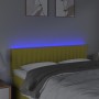 Kopfteil mit LED aus grünem Stoff 144x5x78/88 cm von vidaXL, Kopf- und Fußteile - Ref: Foro24-3121855, Preis: 62,99 €, Rabatt: %