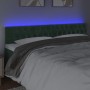 Dark green velvet headboard with LED 200x7x78/88 cm by vidaXL, Headboards and footboards - Ref: Foro24-3122017, Price: 93,15 ...