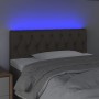 Headboard with LED in taupe gray fabric 90x7x78/88 cm by vidaXL, Headboards and footboards - Ref: Foro24-3121934, Price: 58,9...