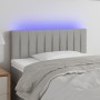 Light gray fabric headboard with LED 100x5x78/88 cm by vidaXL, Headboards and footboards - Ref: Foro24-3121840, Price: 51,99 ...