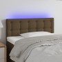 Headboard with LED in dark brown fabric 80x5x78/88 cm by vidaXL, Headboards and footboards - Ref: Foro24-3122023, Price: 42,3...