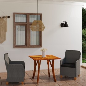 3-piece light gray garden dining set by vidaXL, Garden sets - Ref: Foro24-3071927, Price: 386,99 €, Discount: %