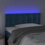 Cabecero con LED de terciopelo azul oscuro 90x5x78/88 cm de vidaXL, Cabeceros y pies de cama - Ref: Foro24-3122086, Precio: 5...