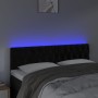 Black velvet headboard with LED 144x7x78/88 cm by vidaXL, Headboards and footboards - Ref: Foro24-3121998, Price: 78,81 €, Di...