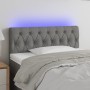 Headboard with LED in dark gray fabric 100x7x78/88 cm by vidaXL, Headboards and footboards - Ref: Foro24-3121939, Price: 54,8...