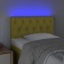 Headboard with LED in green fabric 80x7x78/88 cm by vidaXL, Headboards and footboards - Ref: Foro24-3121929, Price: 38,53 €, ...