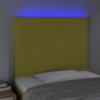 Cabecero con luces LED tela verde 100x5x118/128 cm de vidaXL, Cabeceros y pies de cama - Ref: Foro24-3122141, Precio: 67,99 €...