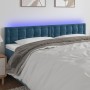 Dark blue velvet LED headboard 200x5x78/88 cm by vidaXL, Headboards and footboards - Ref: Foro24-3122116, Price: 79,22 €, Dis...