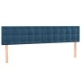 Dark blue velvet LED headboard 200x5x78/88 cm by vidaXL, Headboards and footboards - Ref: Foro24-3122116, Price: 79,22 €, Dis...