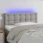 Light gray fabric headboard with LED 90x5x78/88 cm by vidaXL, Headboards and footboards - Ref: Foro24-3122028, Price: 52,16 €...