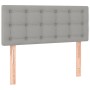 Light gray fabric headboard with LED 90x5x78/88 cm by vidaXL, Headboards and footboards - Ref: Foro24-3122028, Price: 52,16 €...