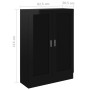 Black glossy plywood bookcase 82.5x30.5x115 cm by vidaXL, Bookcases and shelves - Ref: Foro24-802721, Price: 84,99 €, Discoun...