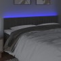 Cabecero con LED de terciopelo gris oscuro 180x5x78/88 cm de vidaXL, Cabeceros y pies de cama - Ref: Foro24-3121911, Precio: ...