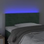 Cabecero con LED de terciopelo verde oscuro 100x5x78/88 cm de vidaXL, Cabeceros y pies de cama - Ref: Foro24-3121797, Precio:...