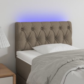 Headboard with LED in taupe gray fabric 80x7x78/88 cm by vidaXL, Headboards and footboards - Ref: Foro24-3121926, Price: 55,0...